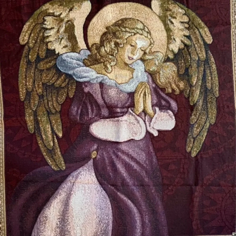 Vintage Praying Angel Blanket